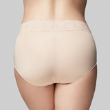 Classic Smooth Midi Brief - Nude