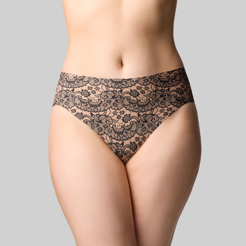 Precision Hi Cut Brief - Lace Romance