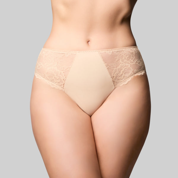 Bliss Hi Cut Brief - Nude