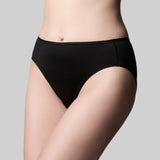 Classic Comfort Hi Cut Brief - Black