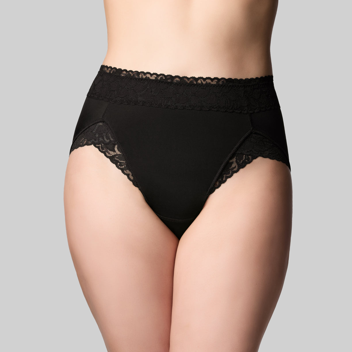 Tummy Smooth Hi Cut Brief - Black