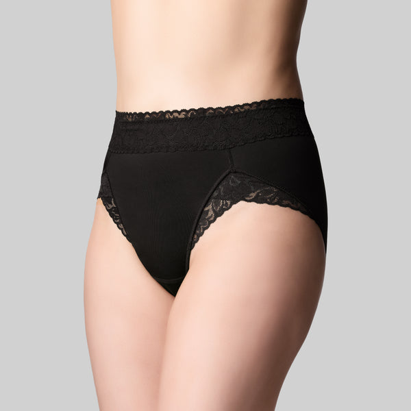 Tummy Smooth Hi Cut Brief - Black