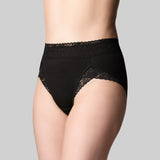 Tummy Smooth Hi Cut Brief - Black