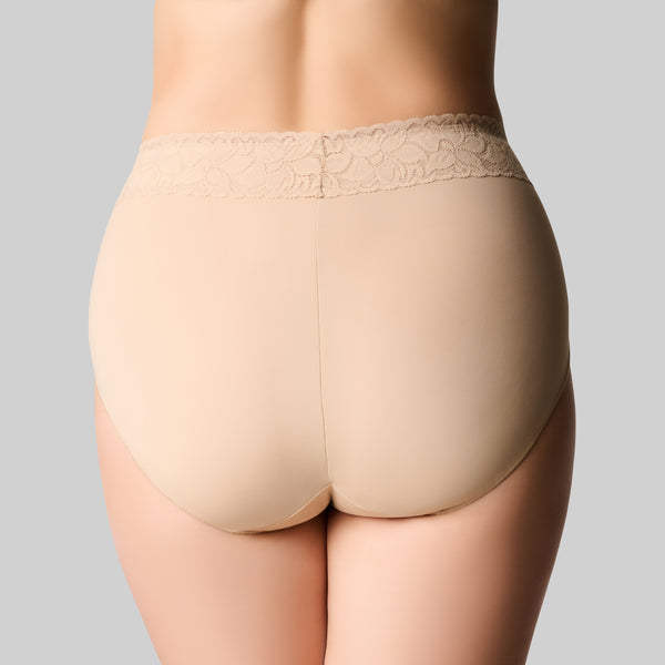 Tummy Smooth Hi Cut Brief - Nude