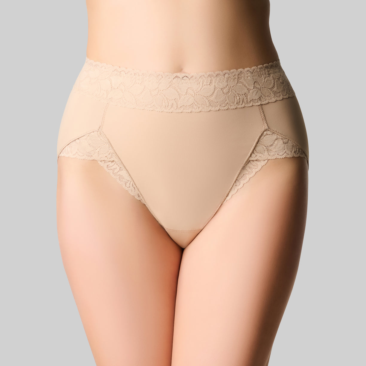Tummy Smooth Hi Cut Brief - Nude