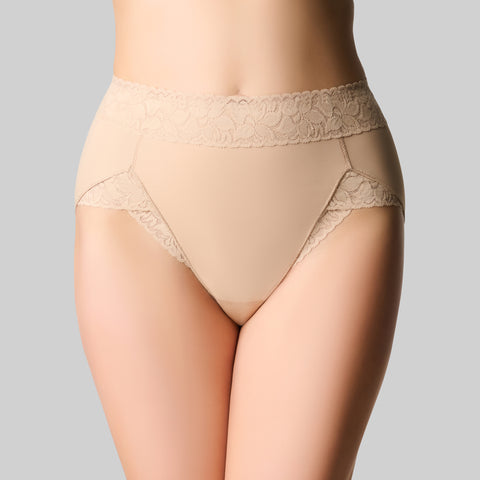 Tummy Smooth Hi Cut Brief - Nude
