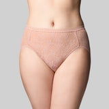 Lacies Hi Cut Brief - Rose Beige