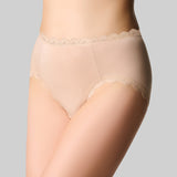 Bamboo Lights Hi Cut Brief - Latte