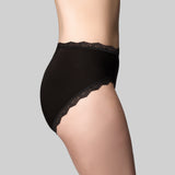 Bamboo Lights Hi Cut Brief - Black