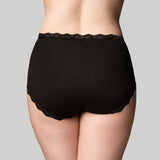 Bamboo Lights Hi Cut Brief - Black
