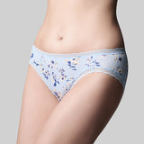 Classic Cotton Bikini - Skyblue Pansy