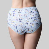 Classic Cotton Full Brief - Skyblue Pansy