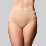 Bamboo & Lace Full Brief - Nude
