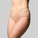 Bamboo & Lace Full Brief - Nude