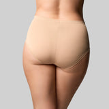 Bamboo & Lace Full Brief - Nude