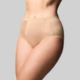 Bamboo & Lace Full Brief - Nude