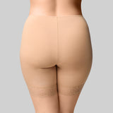 Bamboo & Lace Anti Chafing Short - Nude