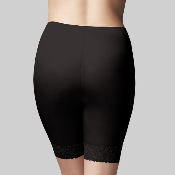 Bamboo & Lace Anti-Chafing Short - Black