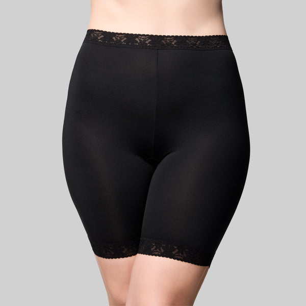 Micro & Lace Anti-Chafing Short - Black
