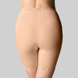 Cotton & Lace Anti Chafing Short - Buff