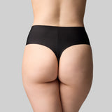 Precision High Waisted G-String - Black