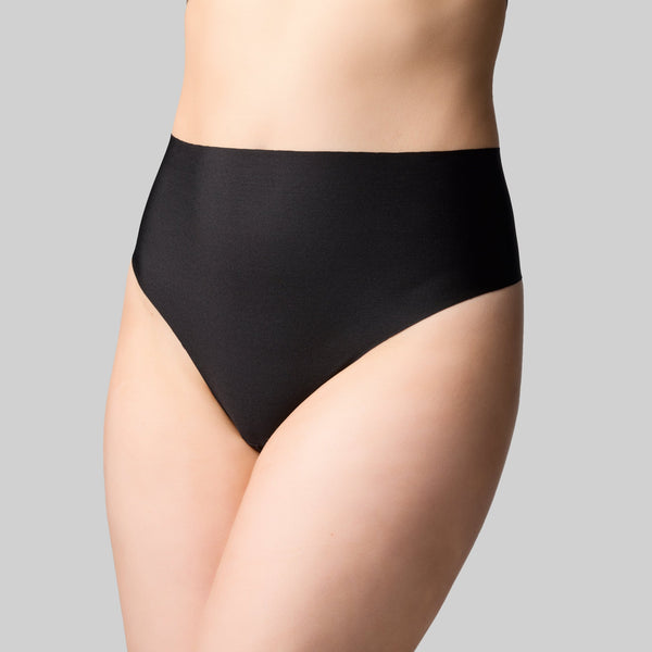 Precision High Waisted G-String - Black