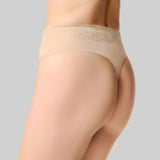 Tummy Smooth Hi Waist G-string - Nude