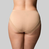 Classic Bamboo Hi Cut Brief - Nude