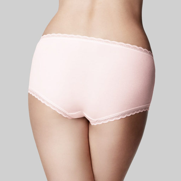 Classic Cotton Boyshort - Tea Rose Pink