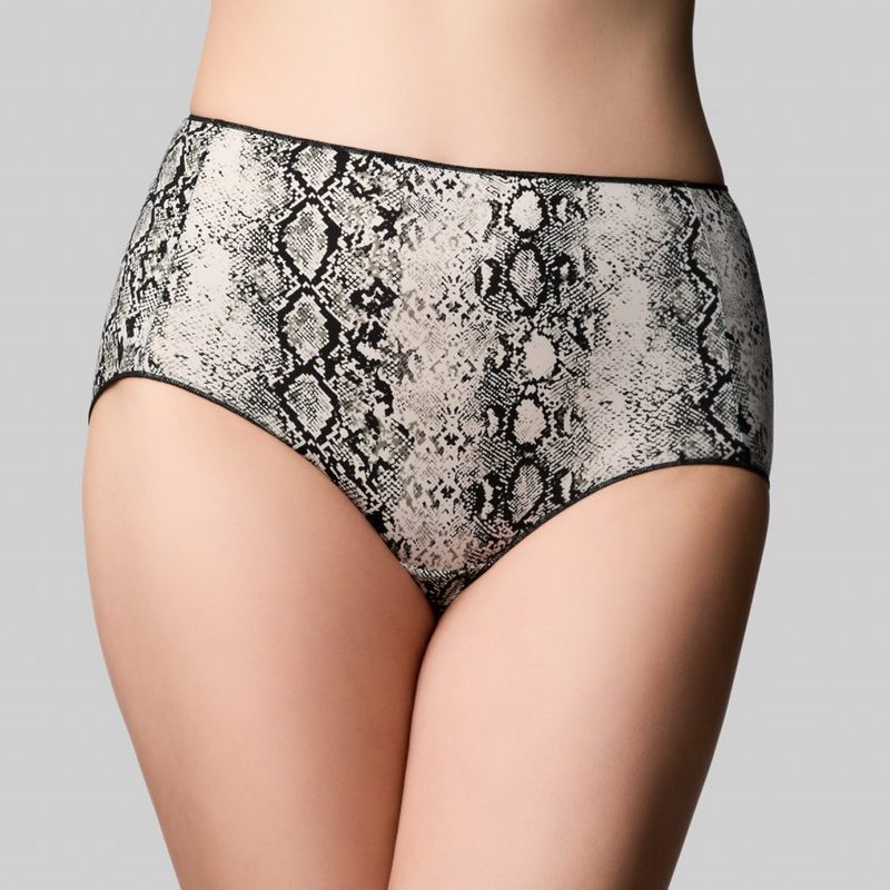 Classic Full Brief - Ivory Snake